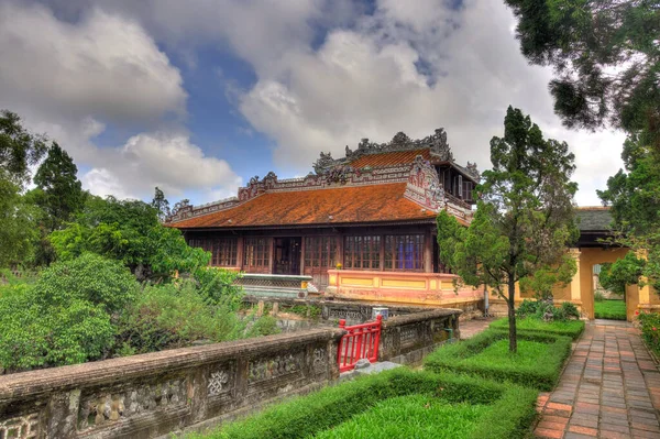 Hue Vietnam November 2020 Citadel Cloudy Weather Hdr Image — Fotografia de Stock