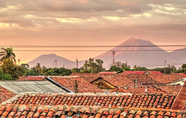 Leon Nicaragua January 2016 Historical Center View Hdr Image — Zdjęcie stockowe