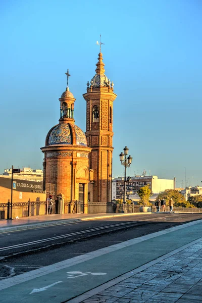 Sevilla Spain January 2019 Historical Center Sunny Weather — 图库照片