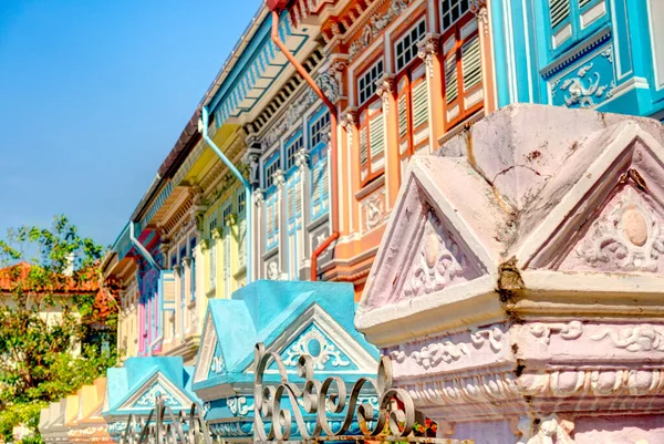 Singapore March 2019 Historical Buildings Joo Chiat Road — Stock Photo, Image