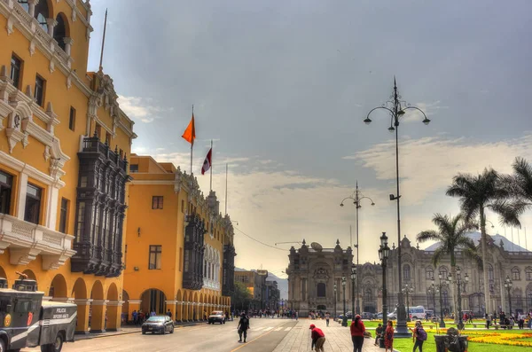 Lima Peru April 2018 Historical Center Sunny Weather —  Fotos de Stock