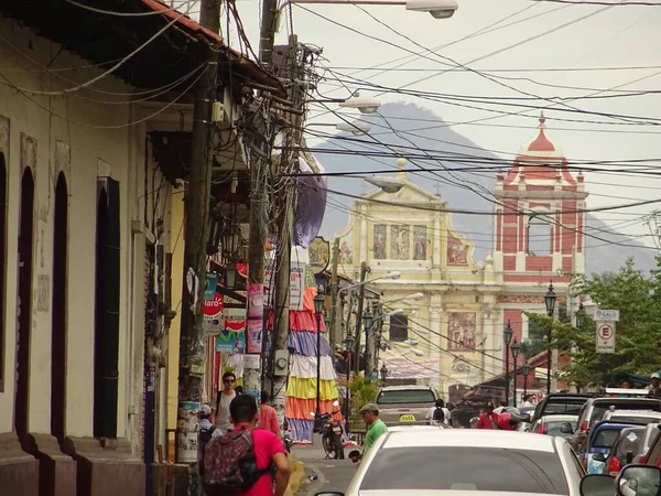 Leon Nicaragua January 2016 Historical Center View Hdr Image — Foto Stock