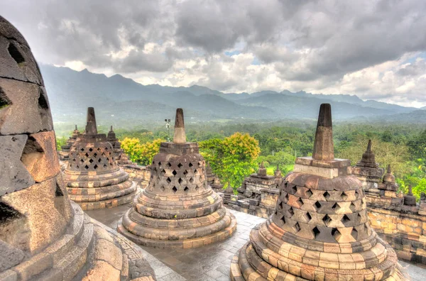 Chrám Borobudur Java Indonésie — Stock fotografie