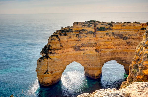 Benagil Beach Daytime Portugal — 图库照片