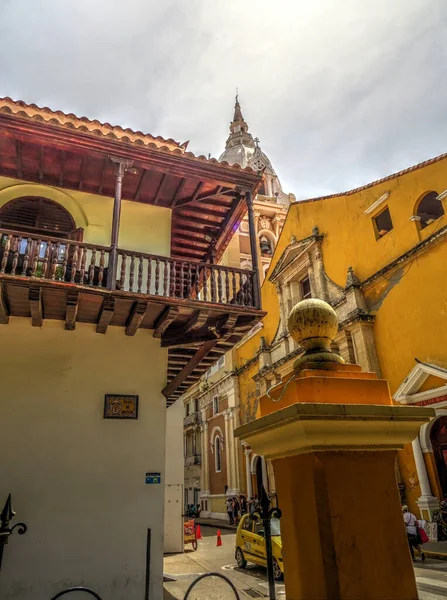 Cartagena Colombia Ιούνιος 2015 Κέντρο Της Πόλης Ηλιόλουστο Καιρό — Φωτογραφία Αρχείου