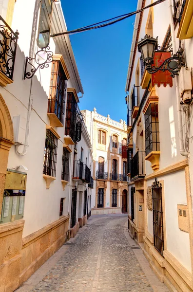 Landmarks Ronda City Located Top Mountain Andalusia Spain — Stock fotografie