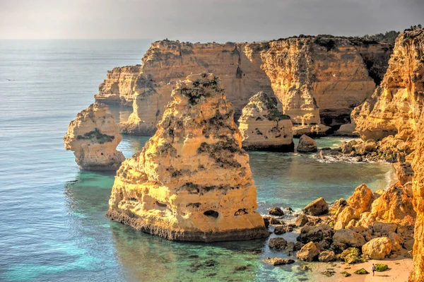 Benagil Beach Daytime Portugal — Stock fotografie