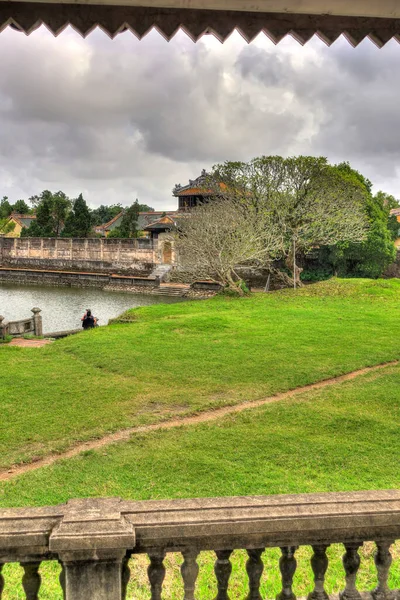 Hue Vietnam November 2020 Citadel Cloudy Weather Hdr Image — Stok fotoğraf