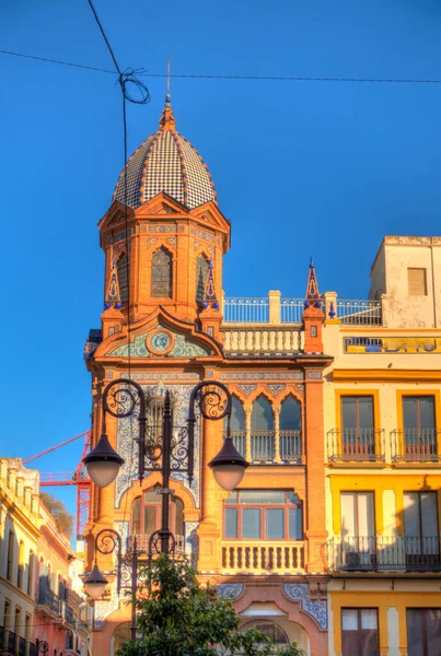 Севилья Испания Январь 2019 Года Исторический Центр Солнечную Погоду — стоковое фото