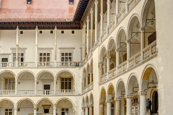 Krakow Poland August 2021 Wawel Castle Cloudy Weather — Photo