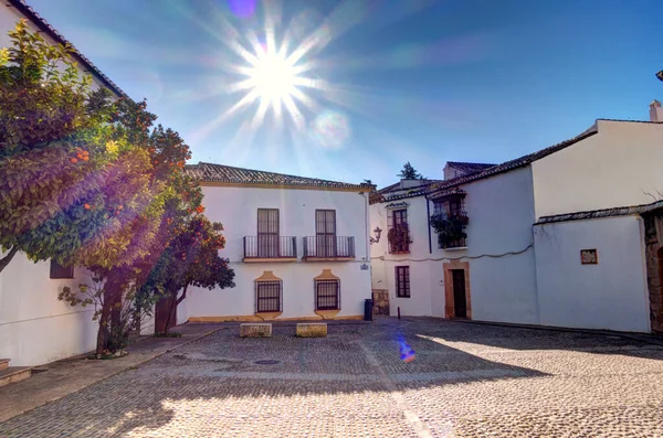 Landmarks Ronda City Located Top Mountain Andalusia Spain — Fotografia de Stock