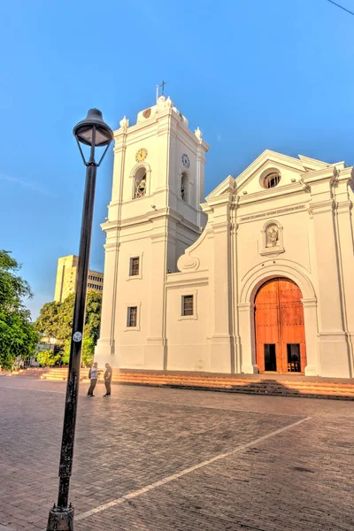 Santa Marta Κολομβία Απρίλιος 2019 Ιστορικό Κέντρο Ηλιόλουστο Καιρό — Φωτογραφία Αρχείου