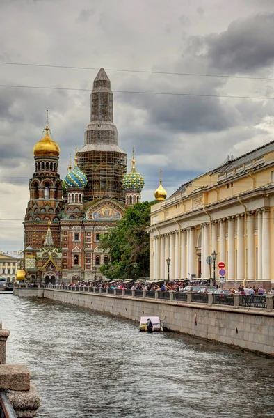 Saint Petersburg Russia August 2018 Історичний Центр Хмарну Погоду — стокове фото