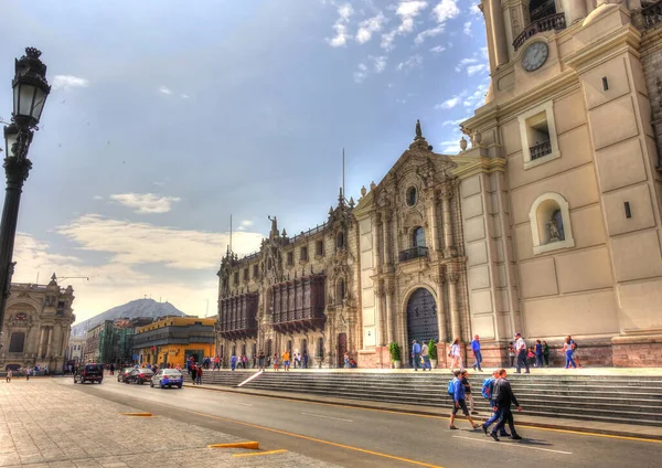 Lima Peru April 2018 Historical Center Sunny Weather — Zdjęcie stockowe