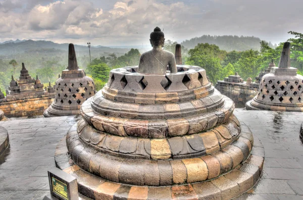 Chrám Borobudur Java Indonésie — Stock fotografie