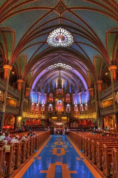 Montreal Canada September 2017 Interior Cathedral Hdr Image — Stockfoto