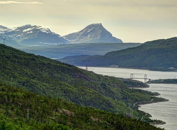 Beautiful View Landscape Narvik Arctic Norway — 图库照片