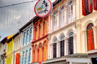 Singapore - March 2019 : Historical buildings in Joo Chiat Road