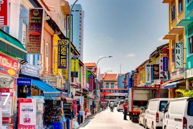 Singapore - March 2019 : Historical buildings in Joo Chiat Road