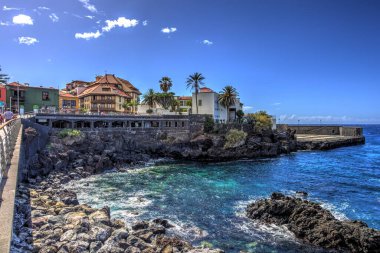 Santa Cruz de la Palma, Spain - March 2020 : Historical center in cloudy weather