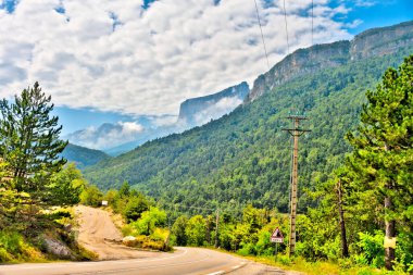 beautiful landscape in n French Alps
