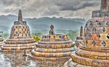 borobudur tapınağı, java, Endonezya