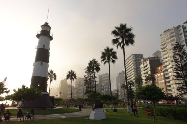 LIMA, PERU - APRIL 2018: Historical center in sunny weather