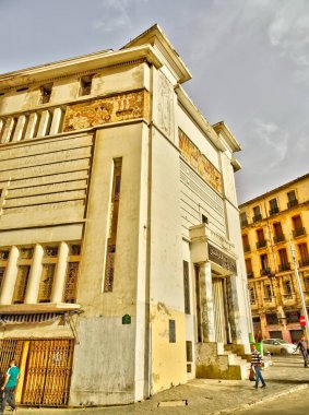 Oran, Algeria - March 2016 : Historical center in springtime 