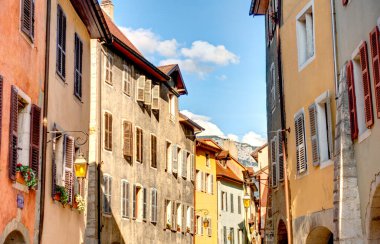 Annecy, France - August 2019 : Historical center in summertime