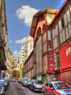 Algiers, Algeria - March 2020 : Colonial architecture in sunny weather, HDR Image