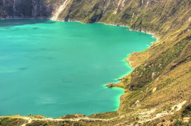 quilotoa krater Gölü, ecuador