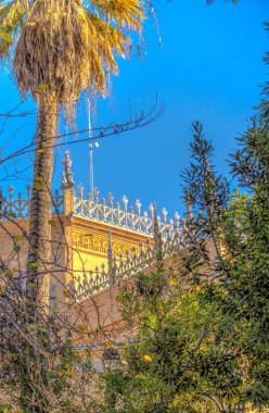 Sevilla, Spain - January 2019 : Historical center in sunny weather