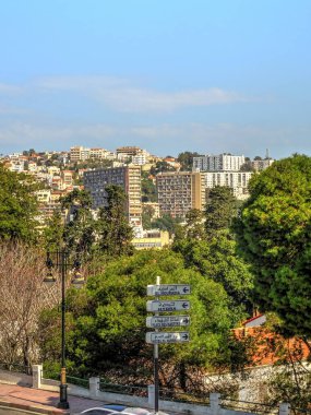 Algiers, Algeria - March 2020 : Colonial architecture in sunny weather, HDR Image