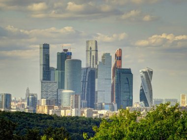 MOSCOW, RUSSIA - AUGUST 2018: Historical center in sunny weather, HDR image