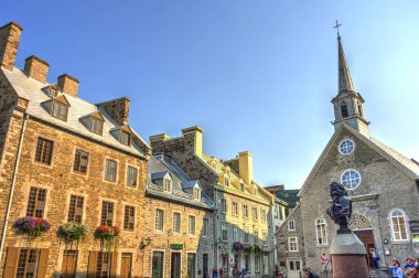 Quebec City, QC, Canada - September 2017 : Historical center view, HDR Image