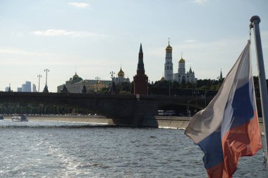 MOSCOW, RUSSIA - AUGUST 2018: Historical center in sunny weather, HDR image
