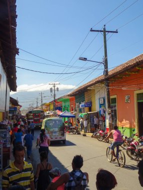 Granada, Nicaragua - January 2016 : Historical center in sunny weather