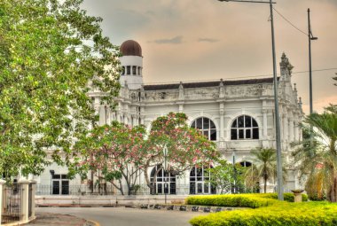 Penang, Malaysia - March 2019 : Historical center in springtime