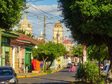 Granada, Nicaragua - January 2016 : Historical center in sunny weather