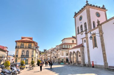 Braganca, Portugal - March 2019 : Historical center in springtime
