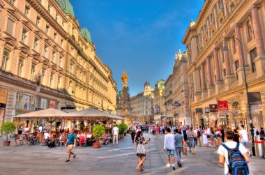 Vienna, Austria - July 2019 : Historical center in sunny weather