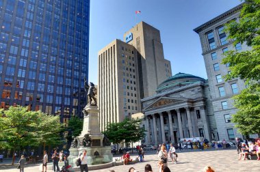 MONTREAL, QC, CANADA - SEPTEMBER 2017: Historical center in sunny weather, HDR Image 