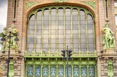 SAINT-PETERSBURG, RUSSIA - AUGUST 2018: Historical center in cloudy weather
