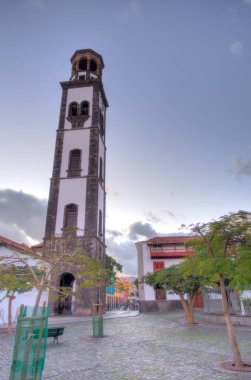 Santa Cruz de la Palma, Spain - March 2020 : Historical center in cloudy weather