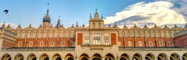 Krakow, Poland - August 2021: Historical center in sunny weather