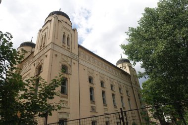 JAJCE, BOSNIA AND HERZEGOVINA - JULY 2017 : City center in summertime