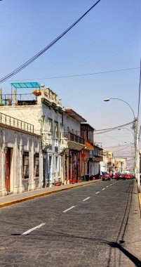 AREQUIPA, PERU - APRIL 2018 : Historical center in Arequipa