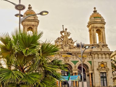 Oran, Algeria - March 2016 : Historical center in springtime 