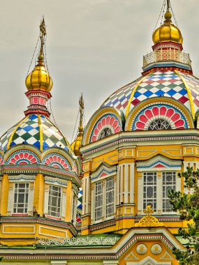 ALMATY, KAZAKHSTAN - APRIL 2016 : City center in springtime
