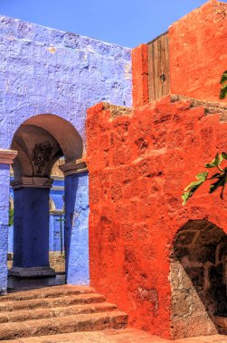 AREQUIPA, PERU - APRIL 2018 : Historical center in Arequipa